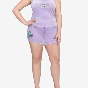 Hot Topic Powerpuff Girls Lavender Velour Lounge Set- 3x/4x- READ DESCRIPTION